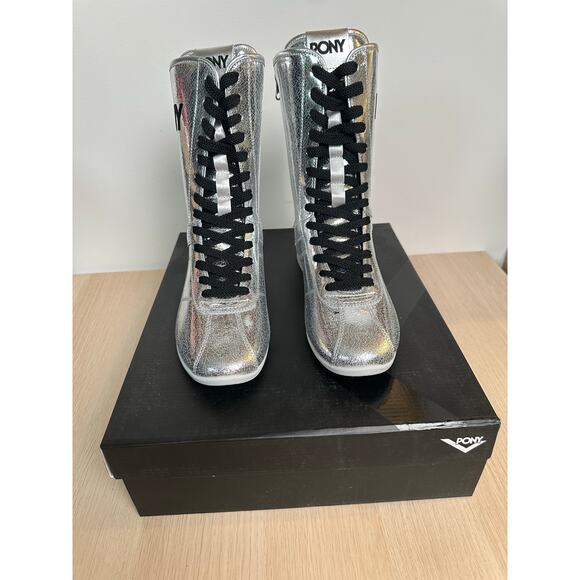 Pony KO-80 High Vintage Metallic Sneaker - Size US 9 W - NEW - Picture 3 of 8
